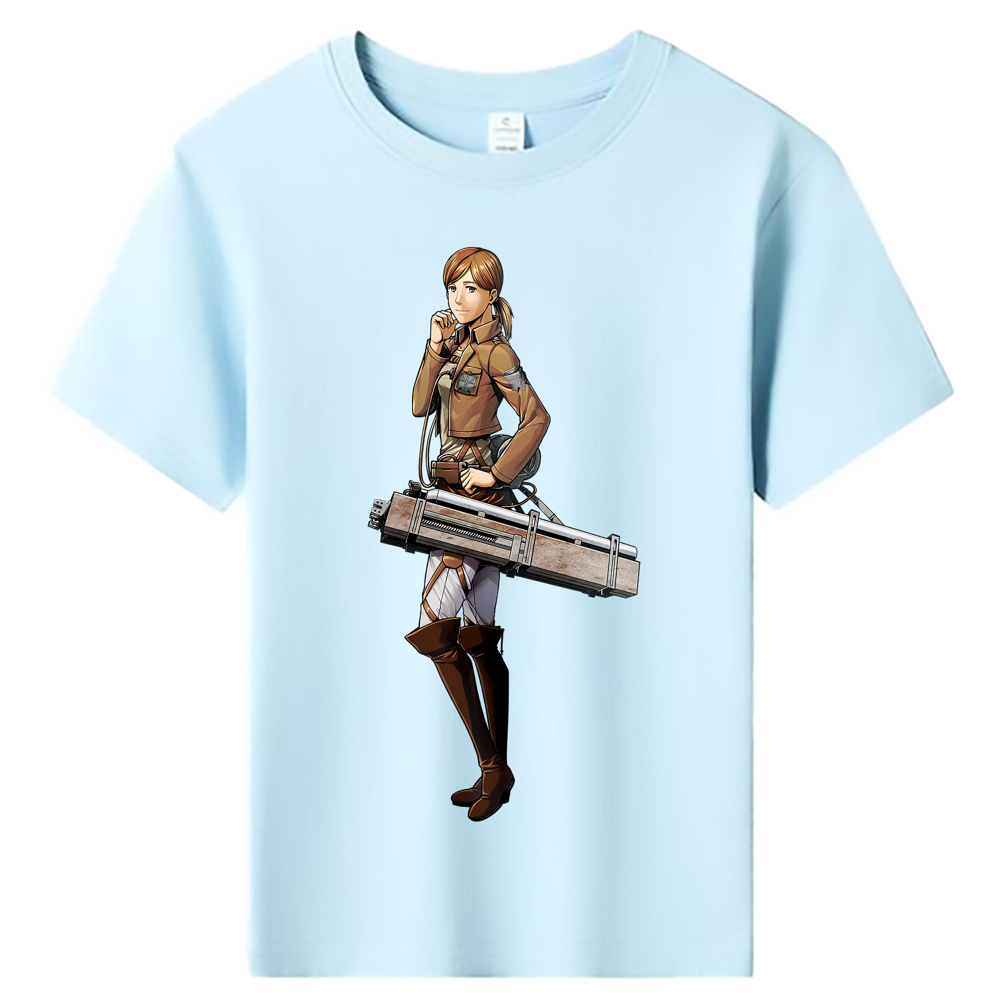 （画像用） 進撃の巨人 Attack on Titan 綿100％キッズTシャツ（フロントプリント）